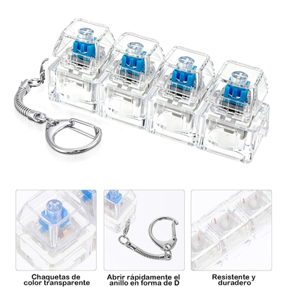 Mini Teclado LED Antiestrés